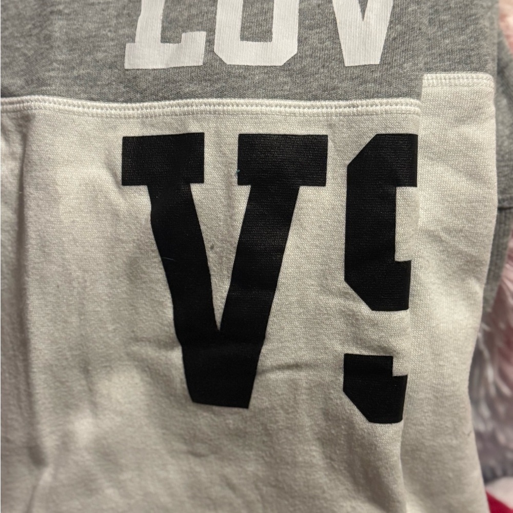 Victoria's Secret Sweat pants gray and white
